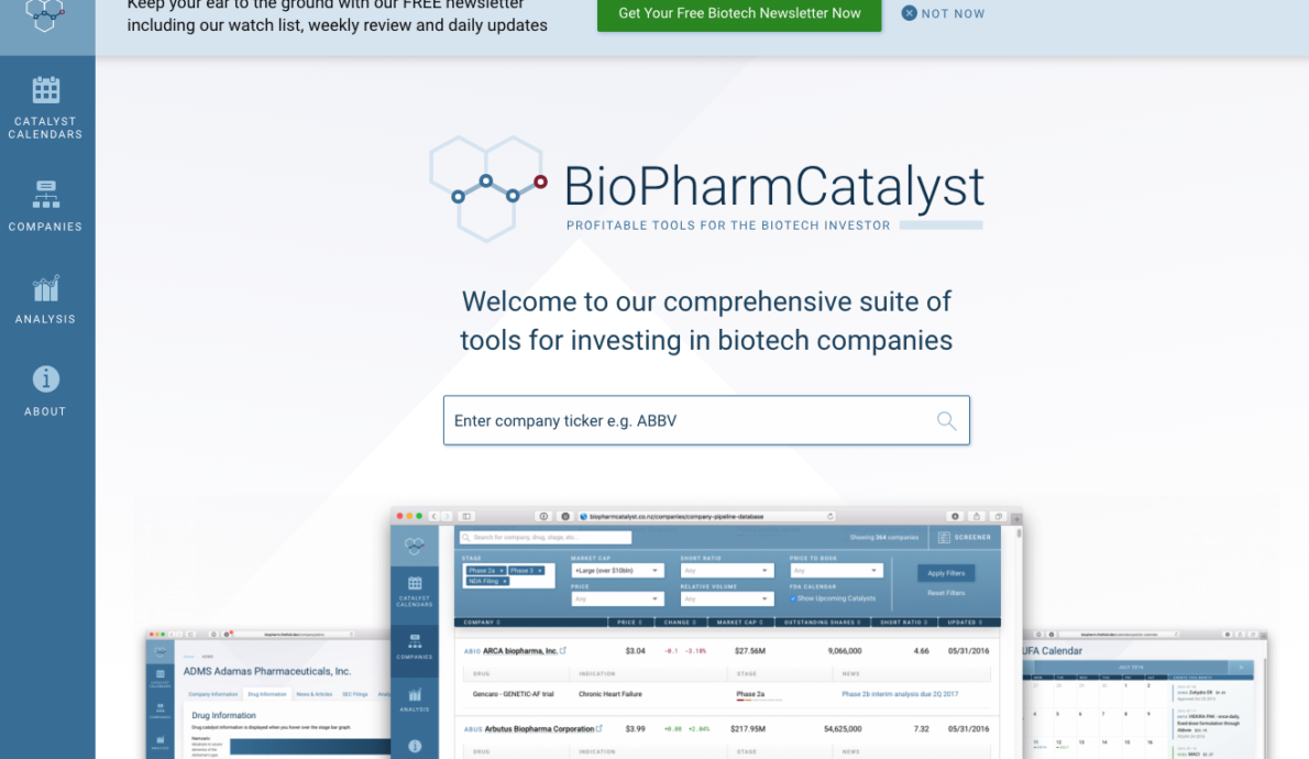 Biotech Stocks for investors and traders • BioPharmCatalyst