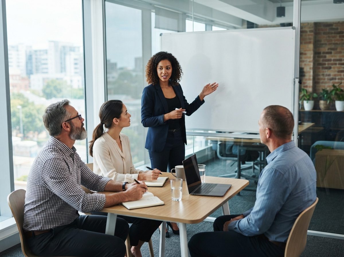 Specialized MSL recruiter meeting with a biotech hiring team