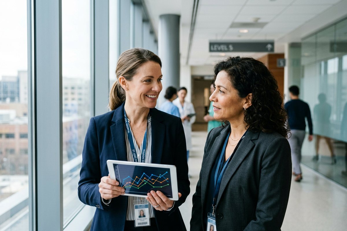 Medical science liaison in scientific exchange with a KOL